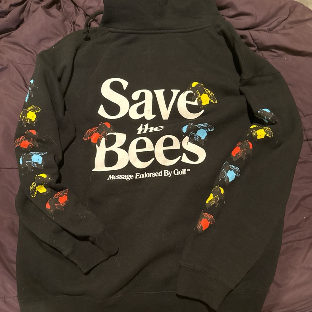 Golf Wang Black 'Save the Bees' Crewneck Sweater Men’s Size XL